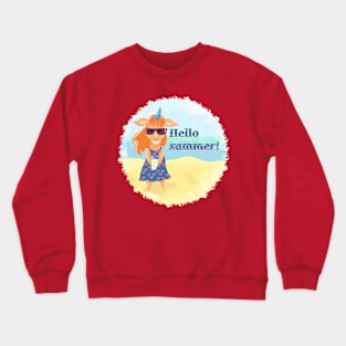 Hello summer Crewneck Sweatshirt